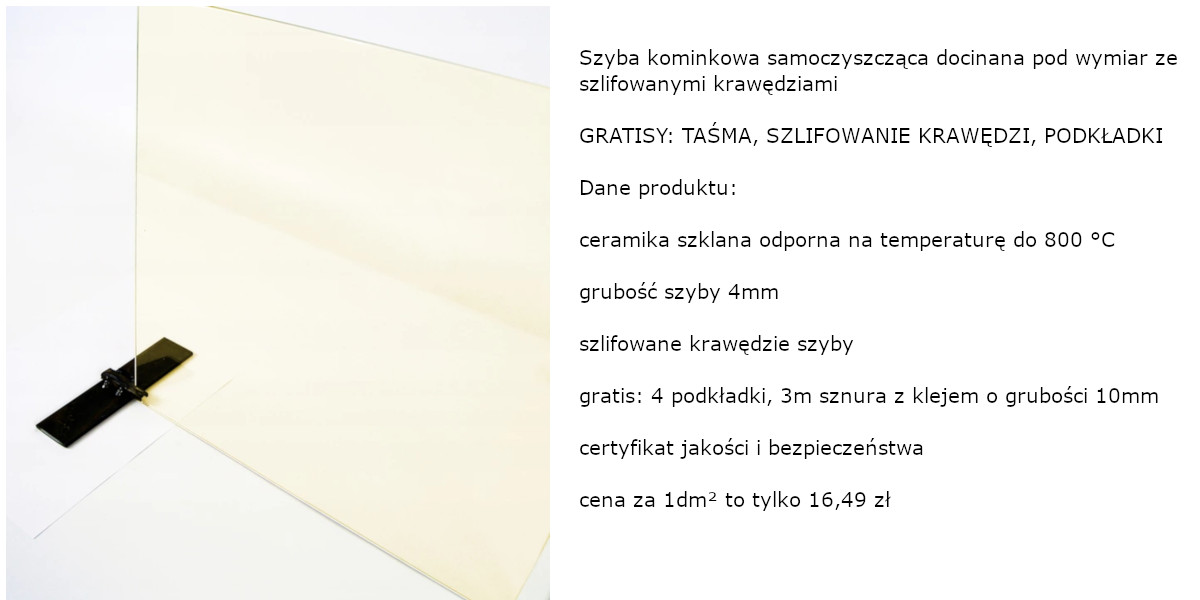 Szyba do kominka samoczyszcząca - szkło kominkowe z pyrolizą