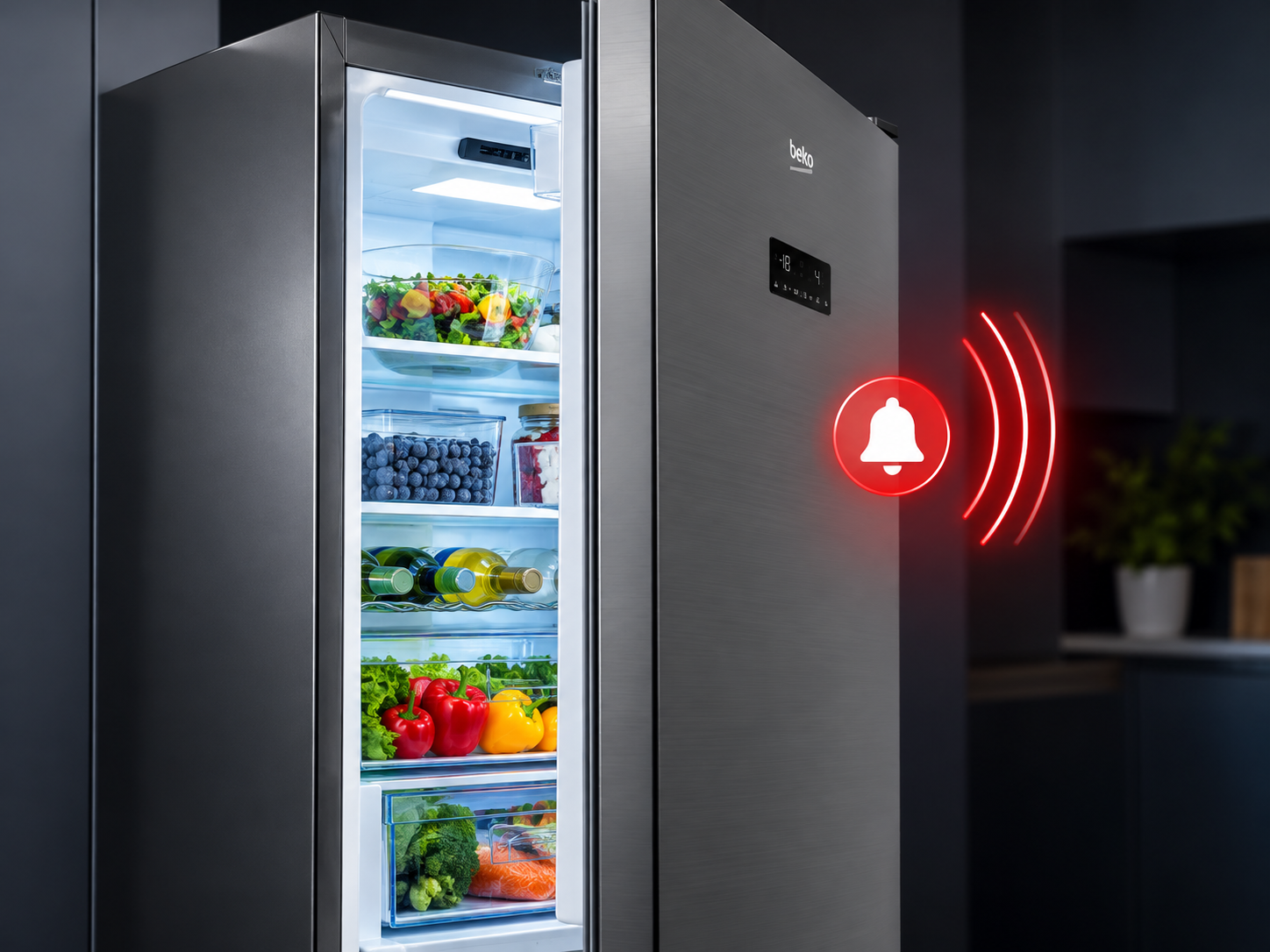 Lodówka Beko B5RCNA345HG1 180cm HarvestFresh No Frost AeroFlow