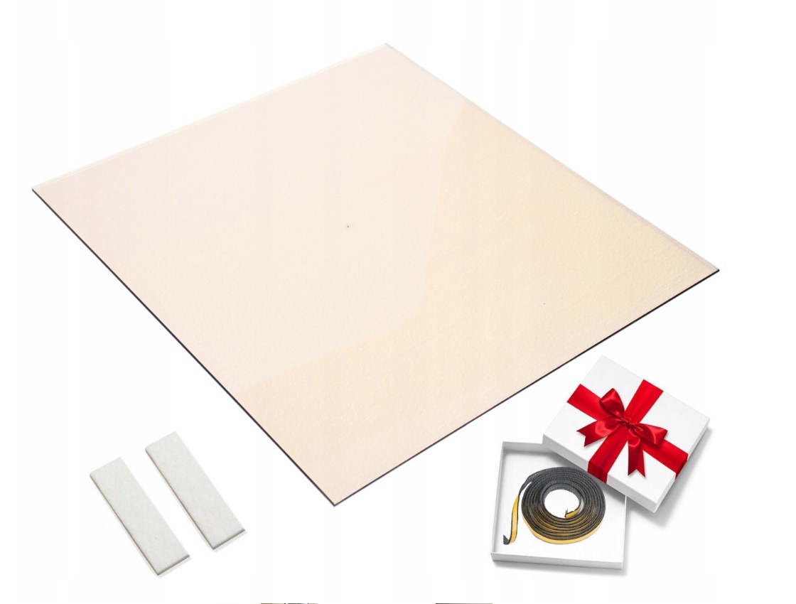 SZYBA SZKŁO ŻAROODPORNE 32x32 DO KOMINKA PIECA KOZY 4mm 800 STOPNI +GRATISY