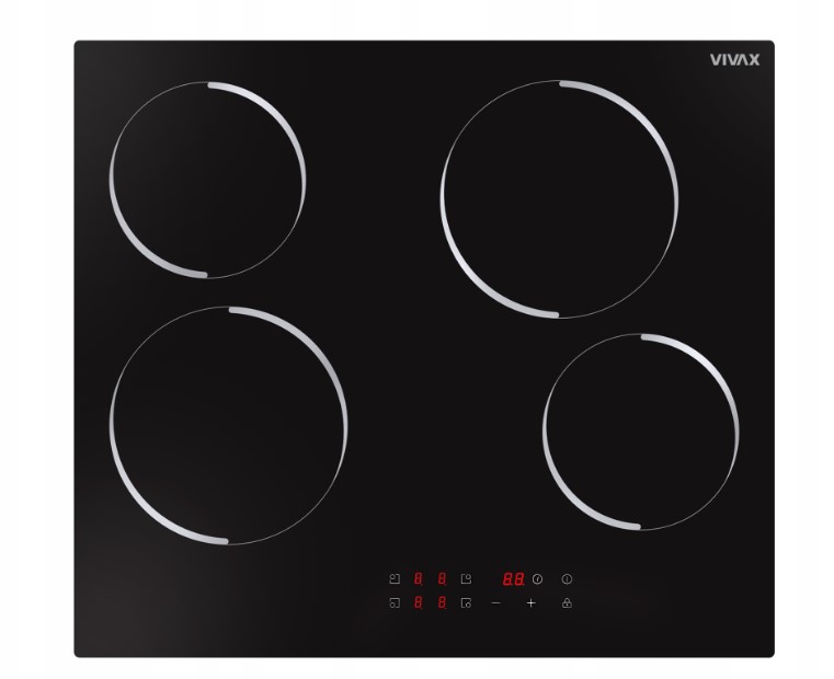 VIVAX BH-04MVC Płyta ceramiczna 60 cm 4 pola dotykowa timer 2+3 lata
