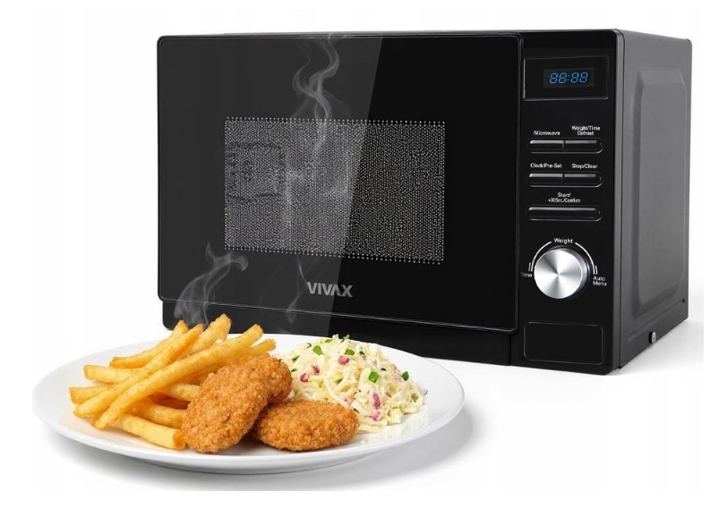 Kuchenka mikrofalowa Vivax MWO-2070BL czarna 20L 700W