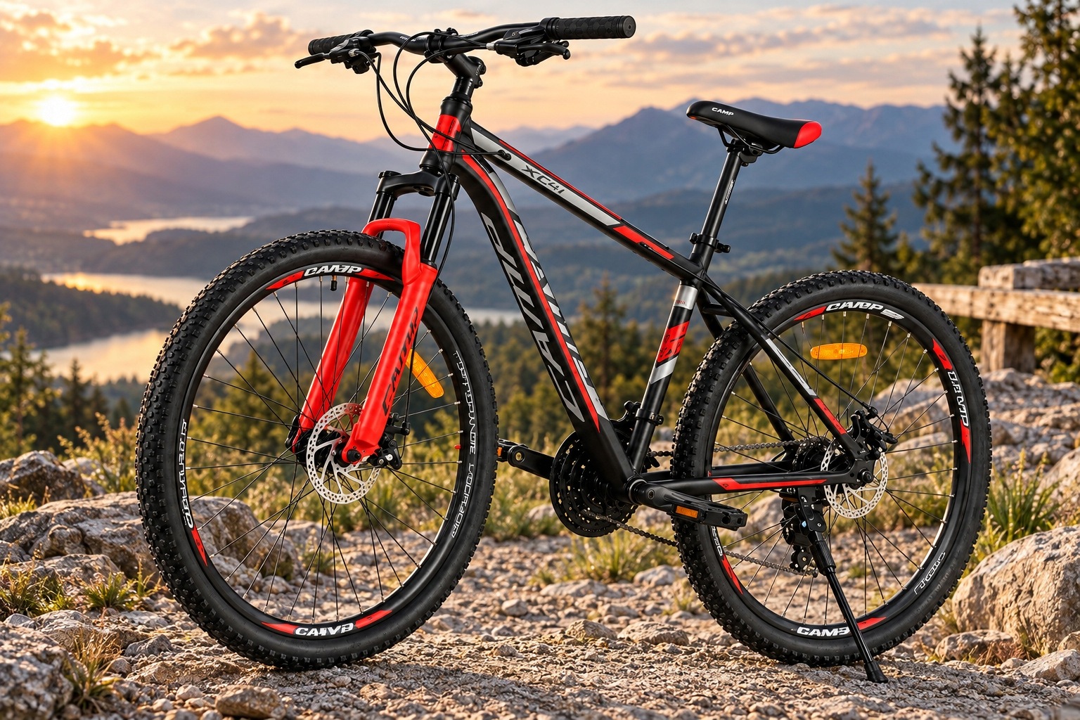 ROWER GÓRSKI MĘSKI KOŁA 27,5 CAMP XC SHIMANO ALUMINIUM MTB 160-185cm