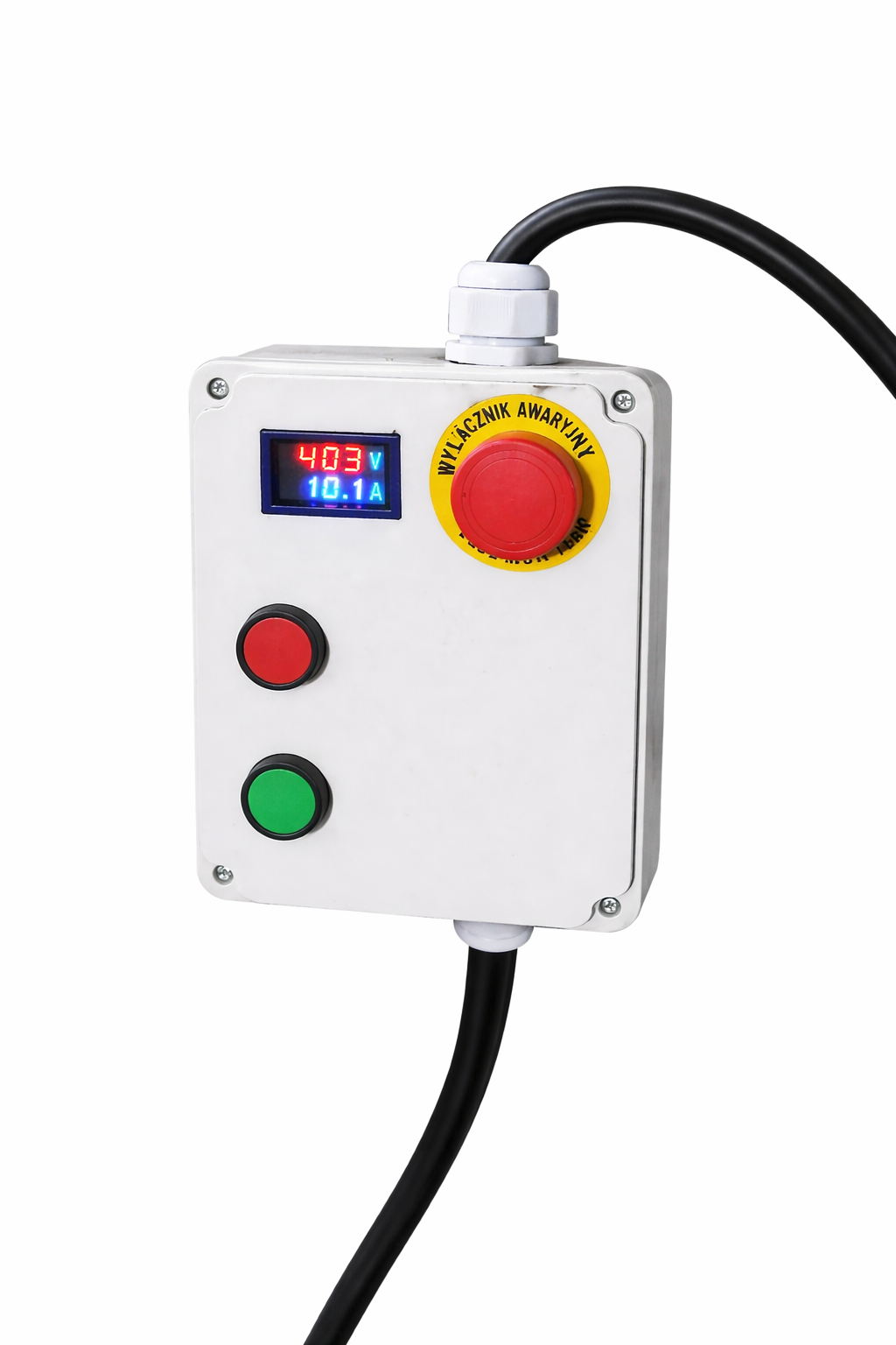 Wyłącznik do Silnika 3F 40A 400V z Amperomierzem | 5,5–18,5kW | Start/Stop