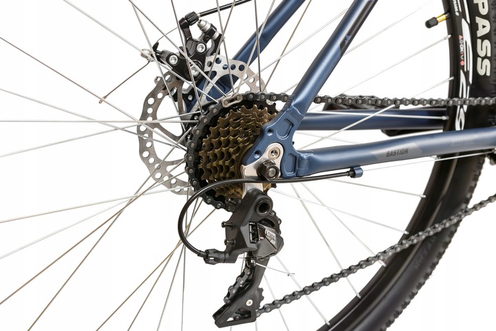 ROWER GÓRSKI MTB 29' BASTION 29 21B AMORTYZACJA HAMULCE TARCZOWE wzrost 165-190cm