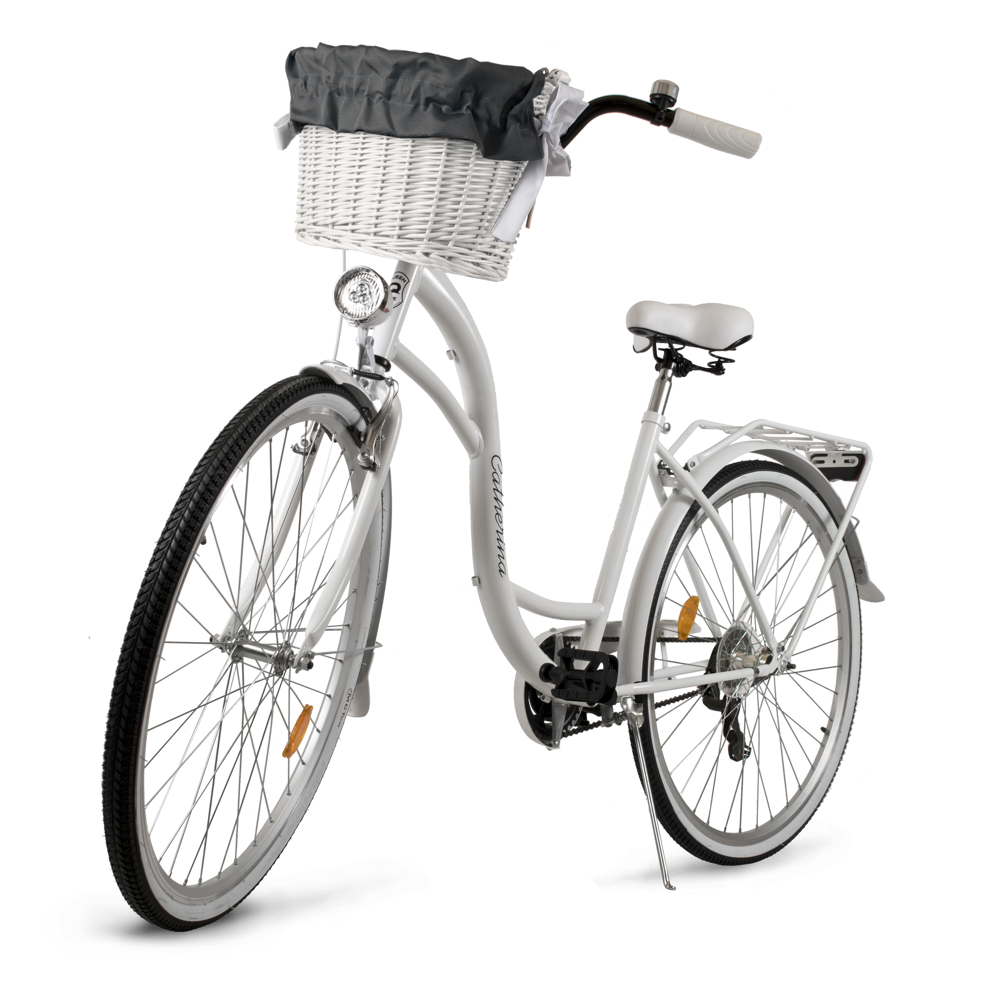 ROWER DAMSKI BIAŁY MIEJSKI CATHERINA  28 SHIMANO  DAMKA KOSZ + WKŁAD GRATIS