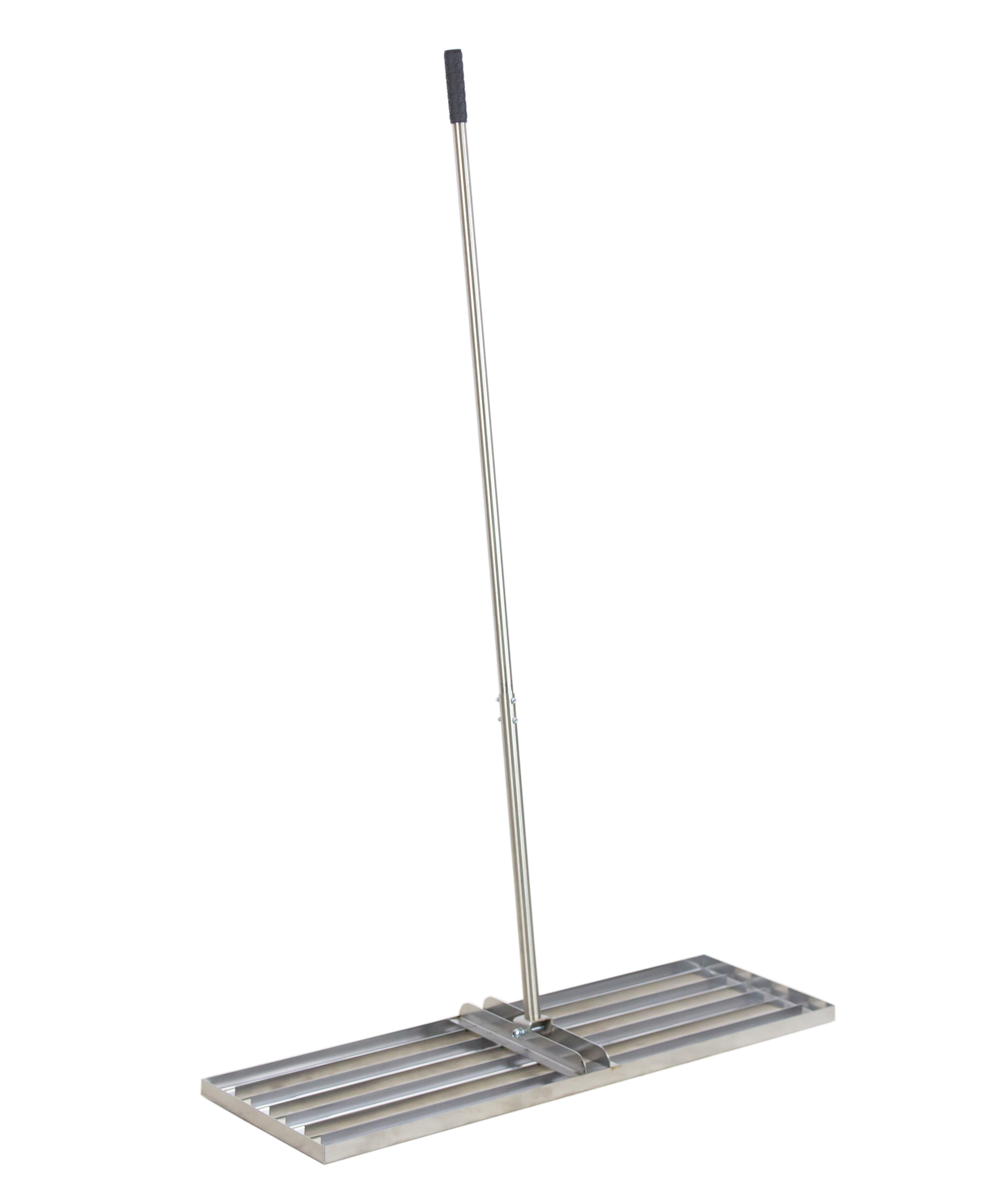 NIWELATOR TERENU RĘCZNY 100X30CM RÓWNIARKA DO TRAWNIKA ROZGNIATARKA SREBRNY