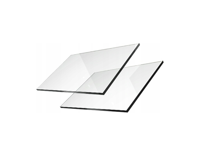 SZYBA ŻAROODPORNA KOMINKOWA DO KOMINKA KRATKI 305x305 mm 30,5x30,5cm