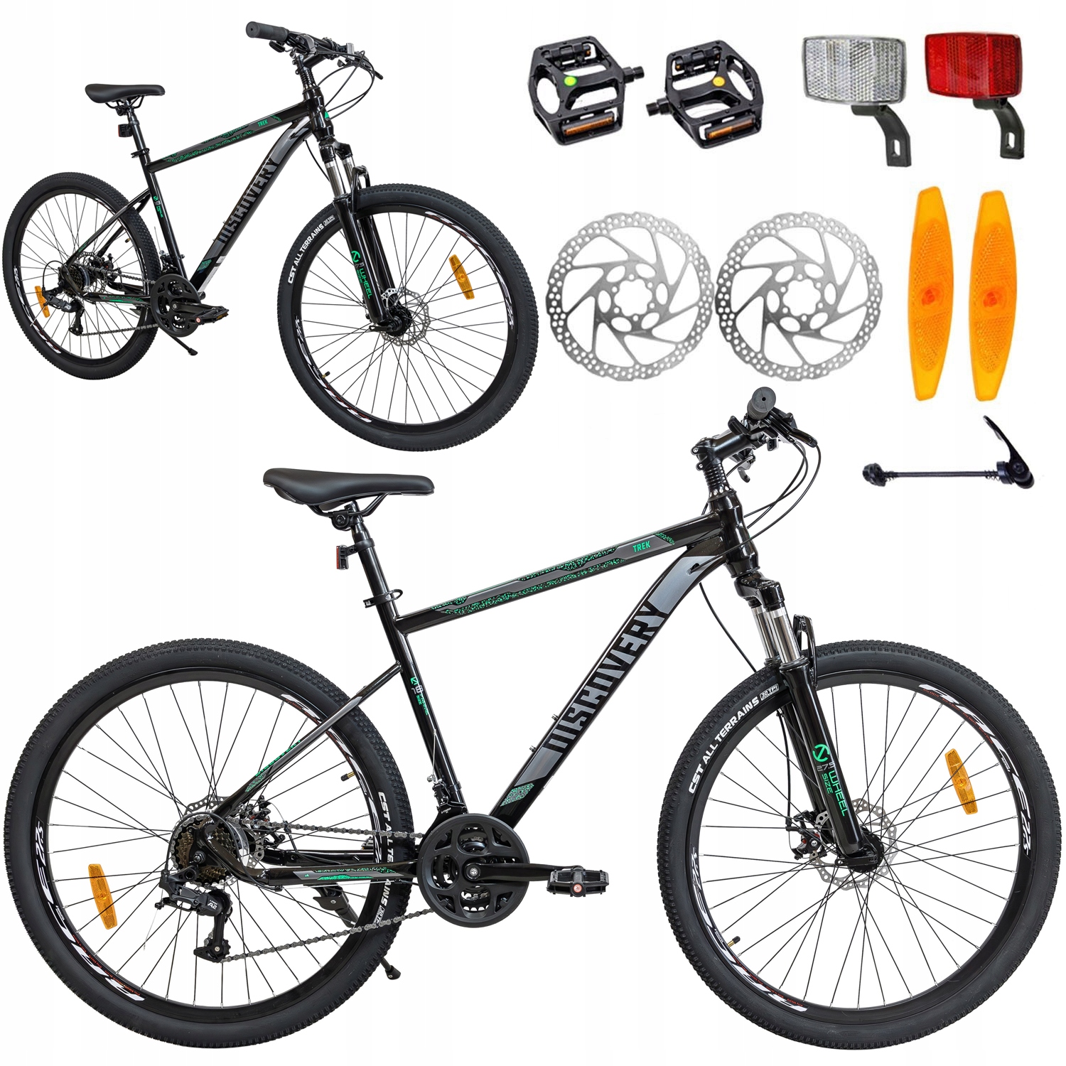 ROWER GÓRSKI MTB 27,5 CALI 21 BIEGÓW AMORTYZACJA HAMULCE TARCZOWE 155-180cm