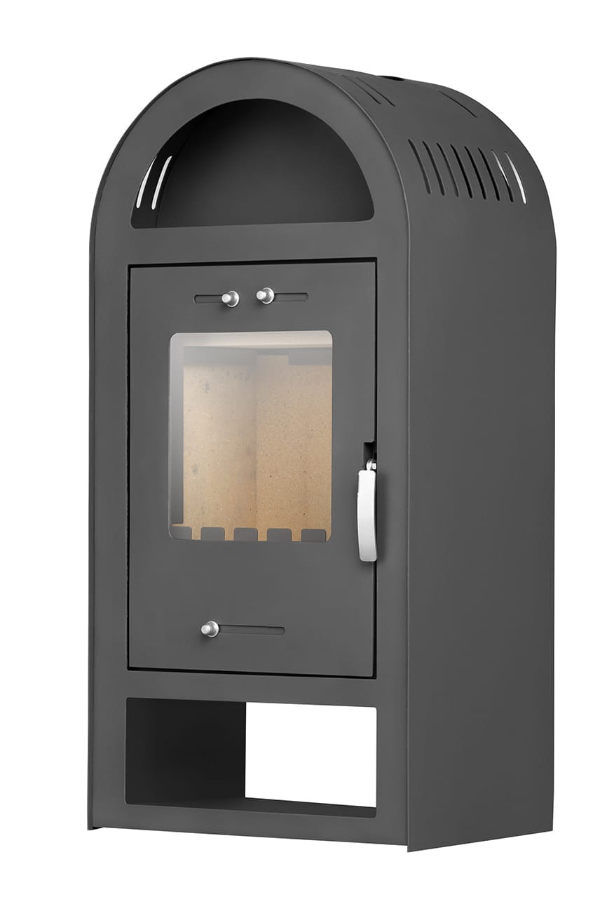 PIEC STALOWY HESTIA POLSKI PRODUKT ECO 7,5KW KOMINEK KOZA + AKCESORIA KOMINKOWE EKOPROJEKT