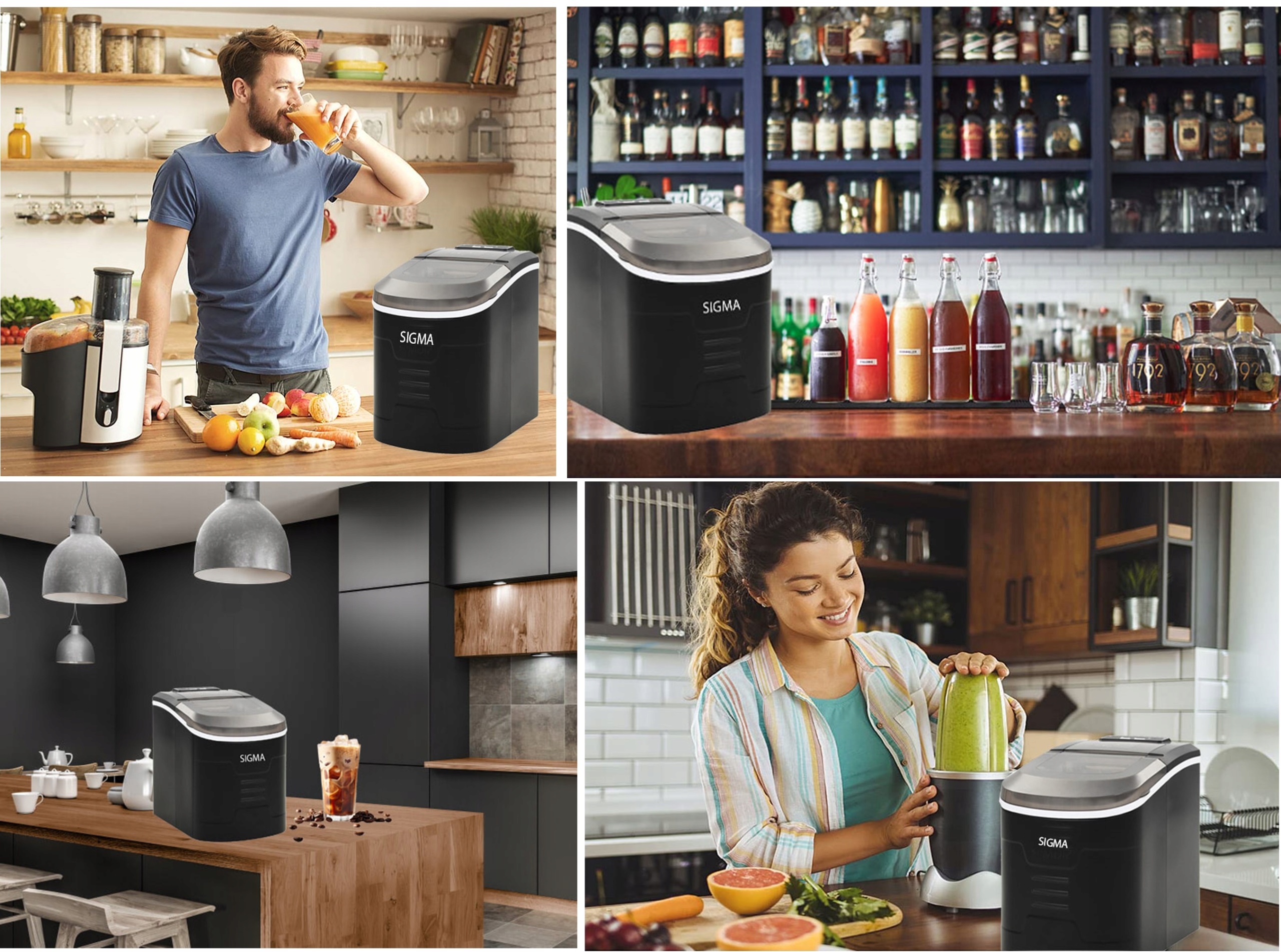 Kostkarka do lodu Sigma GSN-Z1 do 12kg S/L  + gratis