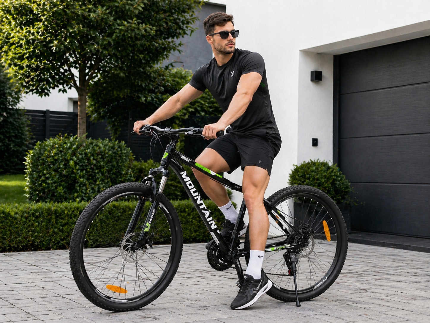 ROWER GÓRSKI MOUNTAIN RIDER 27,5 CZARNO-ZIELONY 17