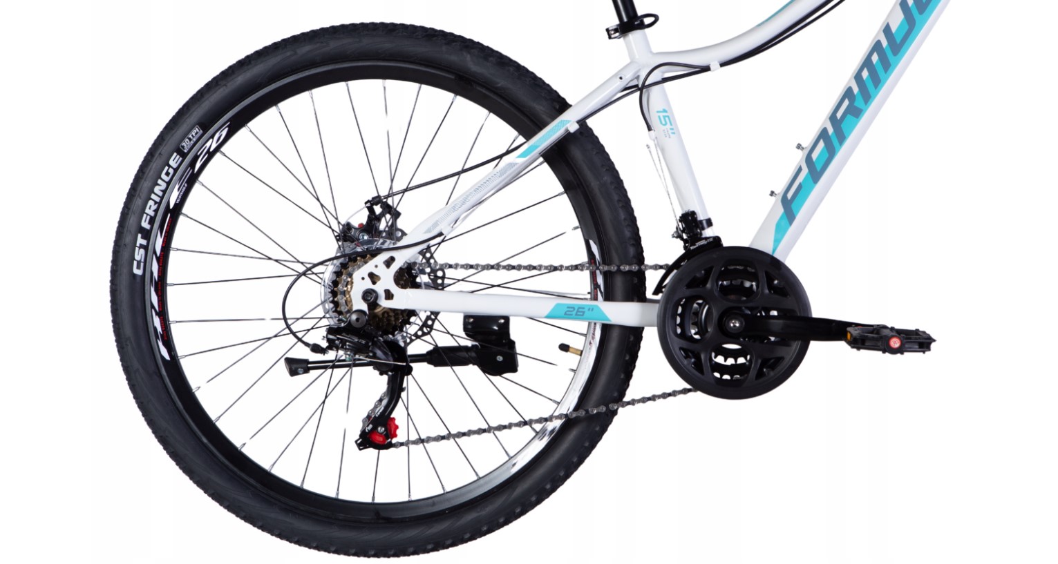 ROWER GÓRSKI MTB 26 SHIMANO 2xTARCZE RAMA 15 NA PREZENT WZROST 135-160cm