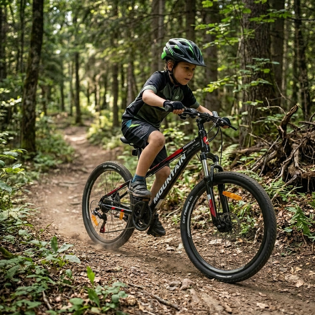 ROWER GÓRSKI MOUNTAIN MTB 24 CALI ALUMINIOWY CZARNO CZERWONY