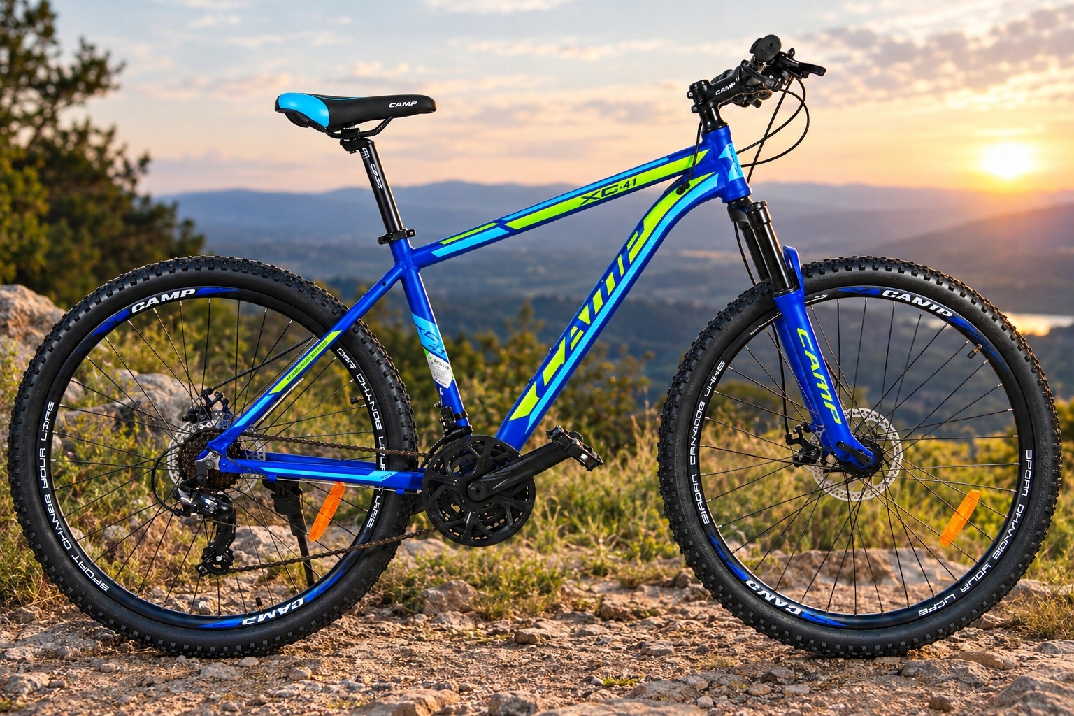 ROWER GÓRSKI MĘSKI KOŁA 27,5 CAMP XC SHIMANO ALUMINIUM MTB 160-185cm