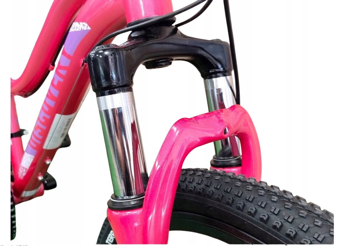 ROWER GÓRSKI MTB 24 CALI NA KOMUNIĘ AMORTYZACJA HAMULCE TARCZOWE 130-145cm