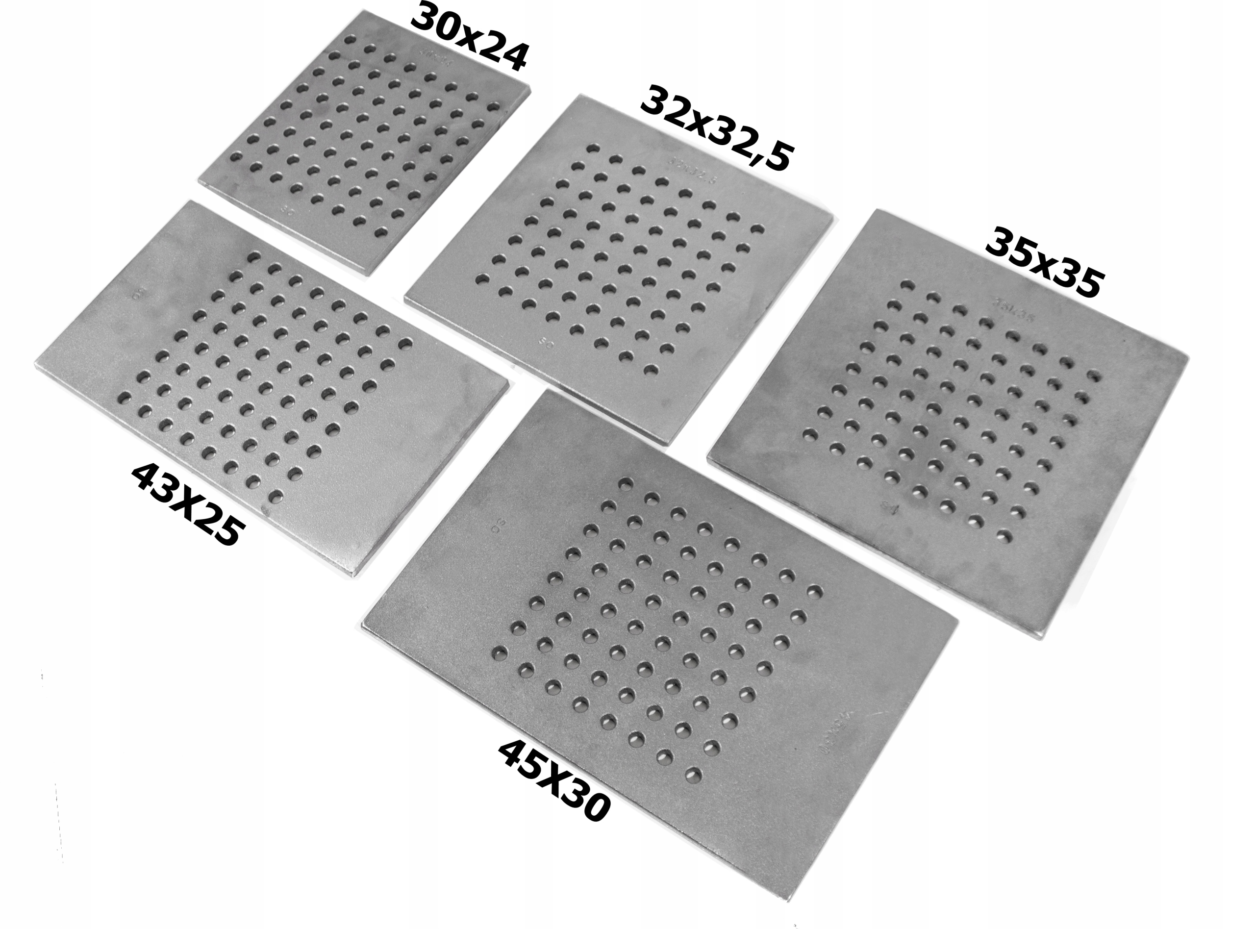 RUSZT ŻELIWNY dziurkowany DO Kominka PIECA Kominkowy 38x35