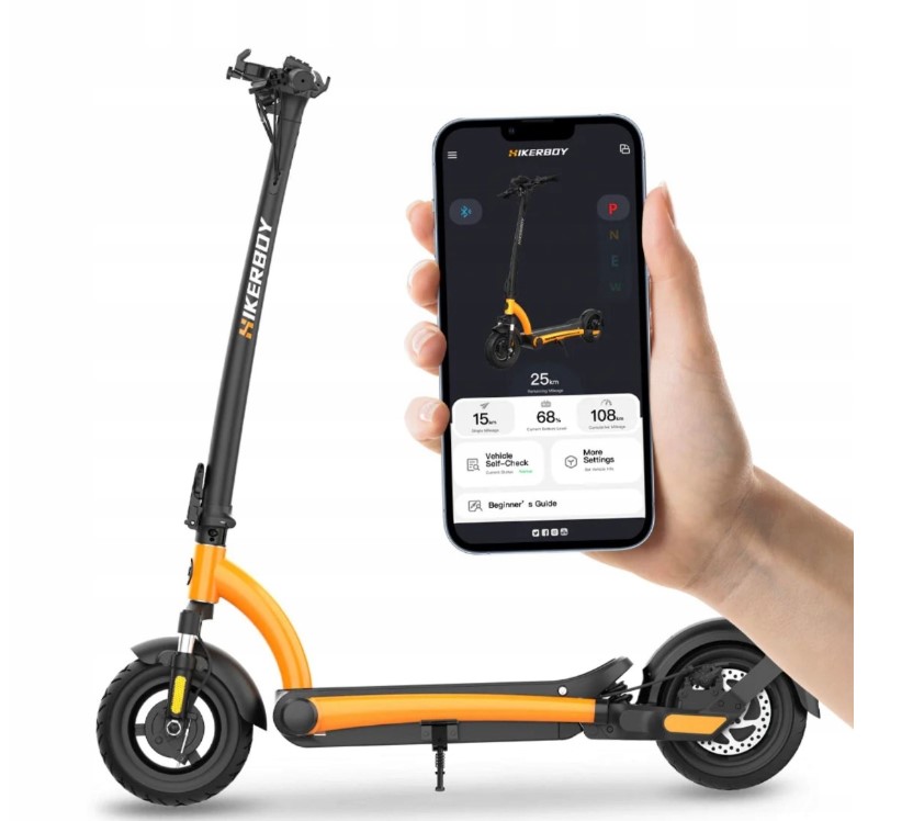 Hulajnoga Elektryczna 500W AMORTYZATORY PRZÓD + APLIKACJA 40KM/130KG