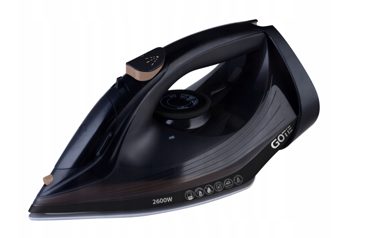 Żelazko GOTIE GZE-2600 Mocne 2600 W Ceramiczna stopa Strażak