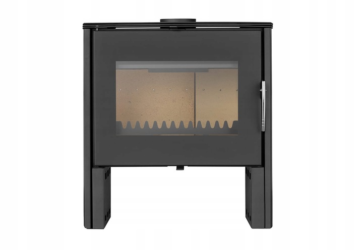 PIEC KOMINEK STALOWY KOZA NYKS Z SZYBĄ Z DEKOREM CERTYFIKAT EKO 8 kW