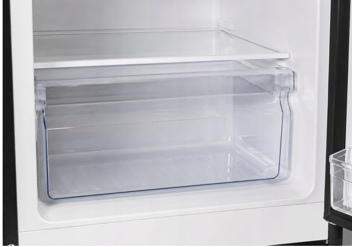 Lodówka Lodówko Zamrażarka Chłodziarka 146cm 162L Czarna 41dB Low Frost