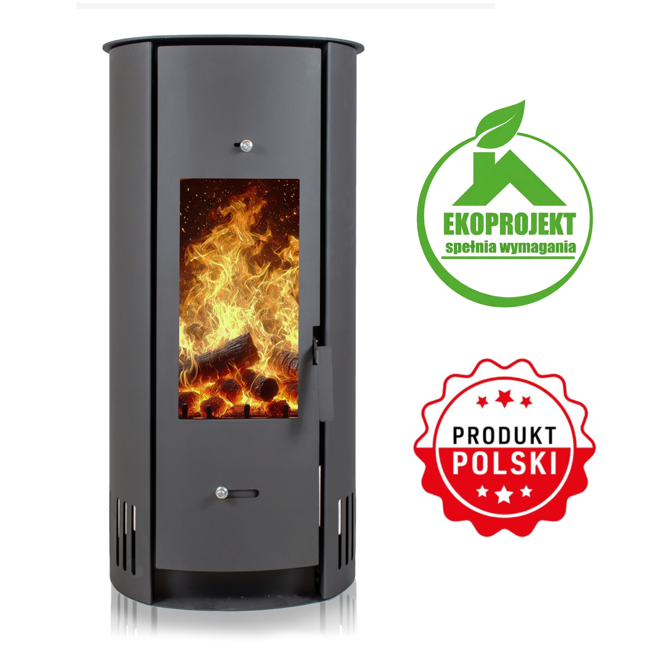 PIEC KOZA ARIEL 6KW PIECYK KOMINEK STALOWY WOLNOSTOJĄCA CERTYFIKOWANY