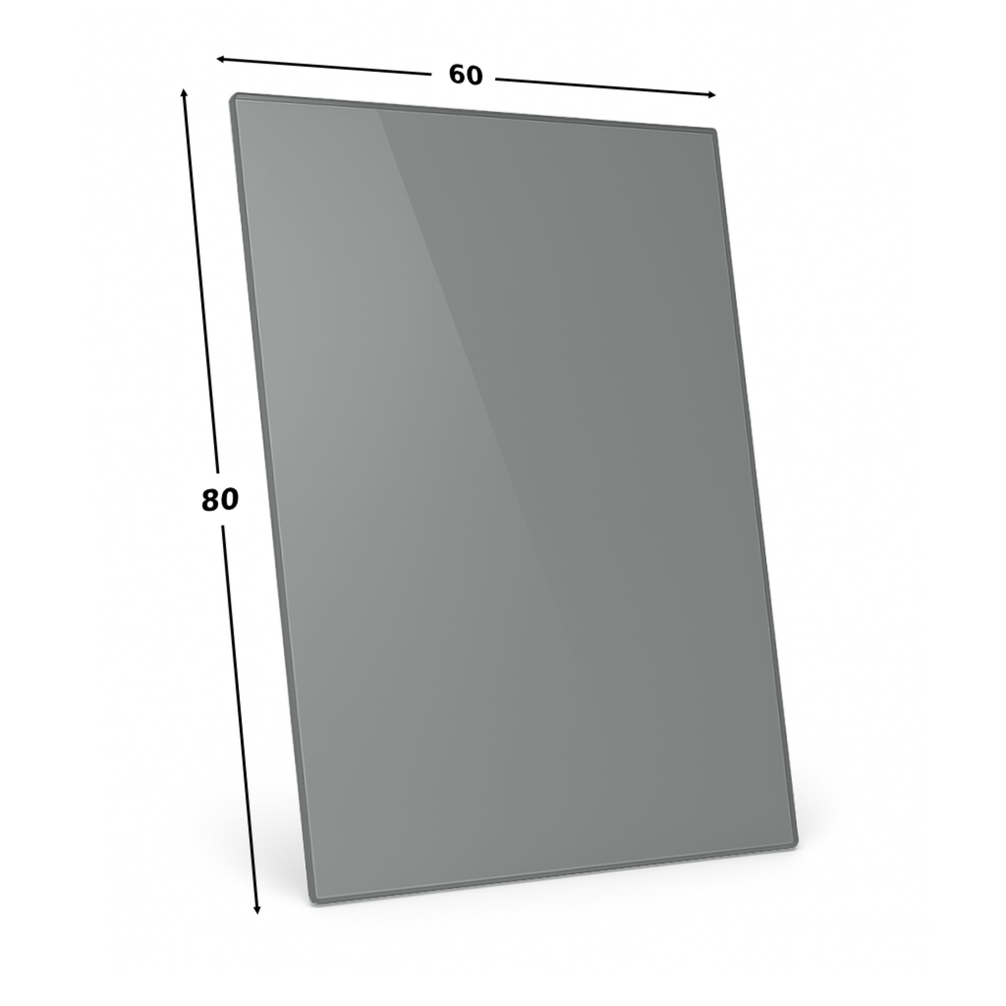 80X60 SZYBA HARTOWANA GRAFITOWA 6MM