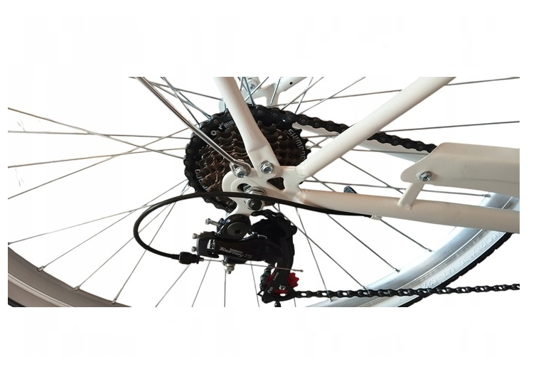 ROWER DAMSKI BIAŁY MIEJSKI CATHERINA  26 SHIMANO  DAMKA KOSZ + WKŁAD GRATIS