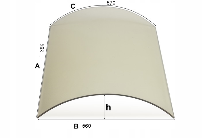 SZKŁO KOMINKOWE KOZA SZYBA GIĘTA CTM 18 TKP SZYBA PANORAMA DO PIECA KOMINKA KOZY