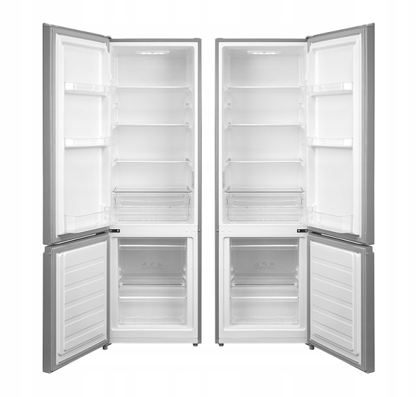 Lodówka Lodówko zamrażarka chłodziarka 180cm 262L Low Frost INOX 39dB