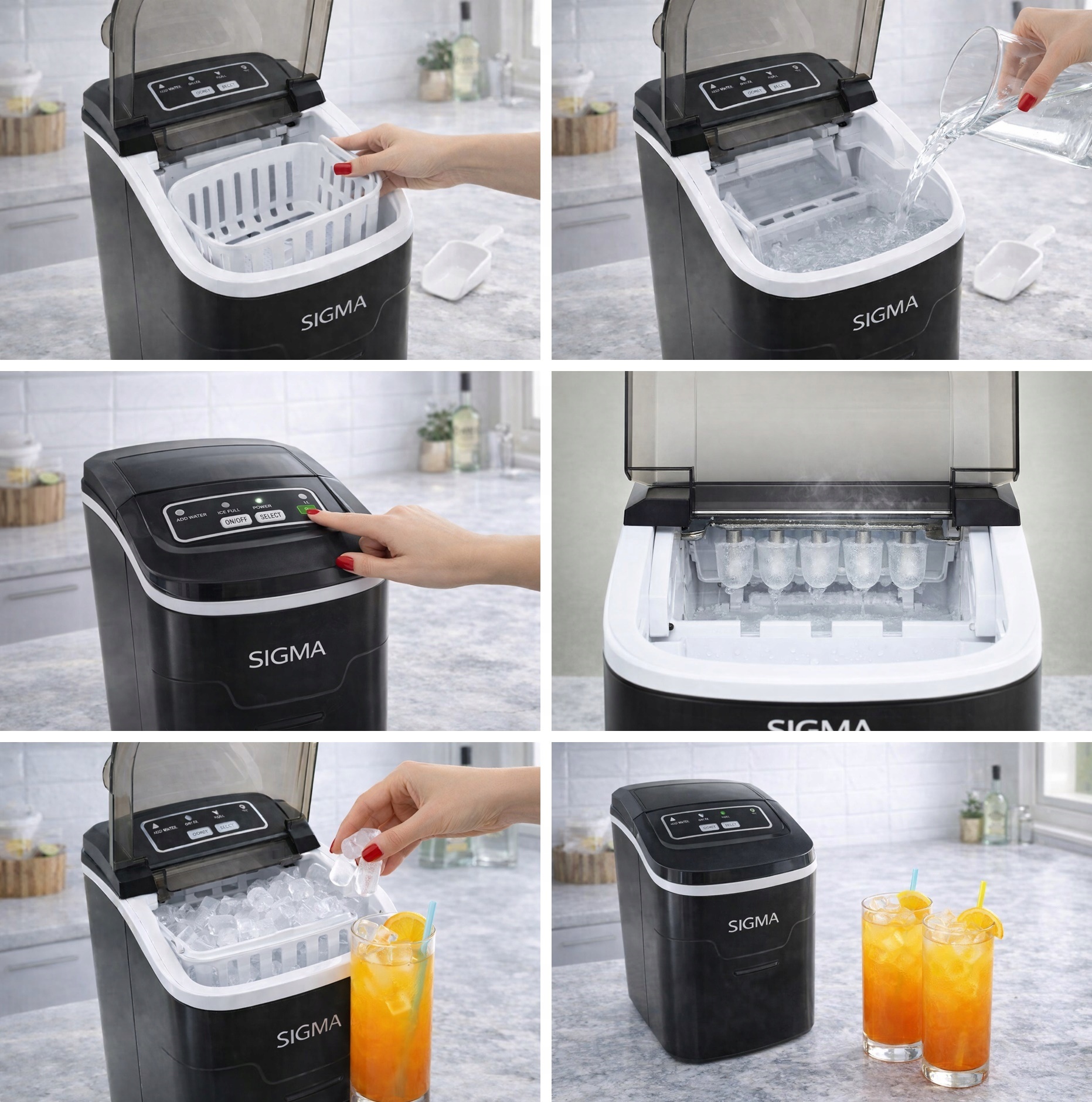 Kostkarka do lodu Sigma GSN-Z1 do 12kg S/L  + gratis