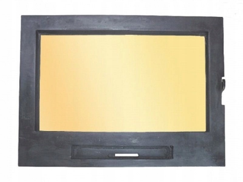 DRZWICZKI DRZWI ŻELIWNE MODEL SD1 DO KOMINKA PIECA KOMINKOWE SOLIDNE ŻELIWO