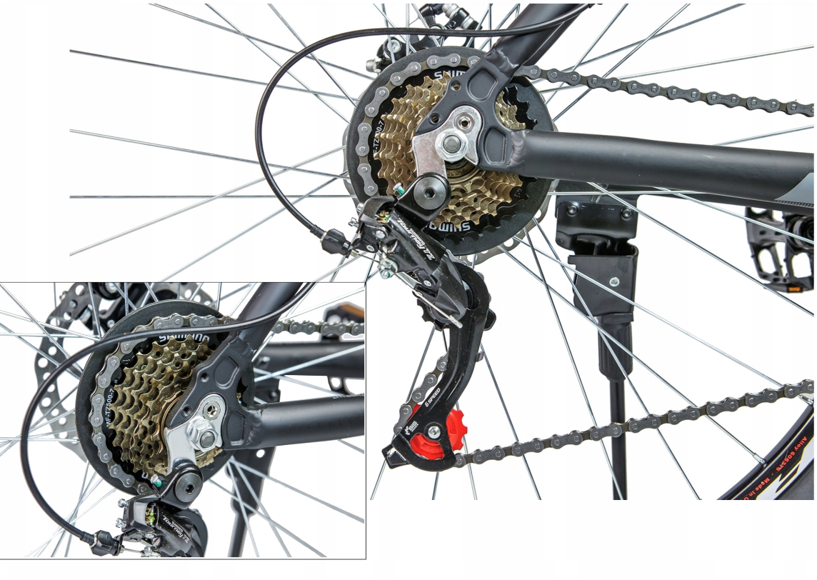 Rower górski 29 męski MTB SHIMANO aluminiowy hamulce tarczowe MOTION