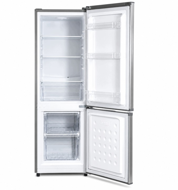 Lodówka Lodówko Zamrażarka Chłodziarka 146cm 162L Inox 41dB Low Frost