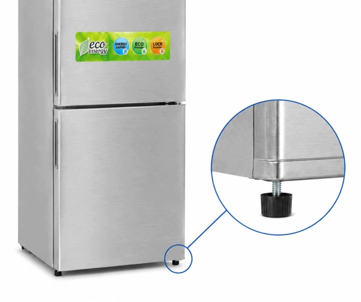 Lodówka Lodówko Zamrażarka Chłodziarka 178cm 263L INOX 41dB Low Frost