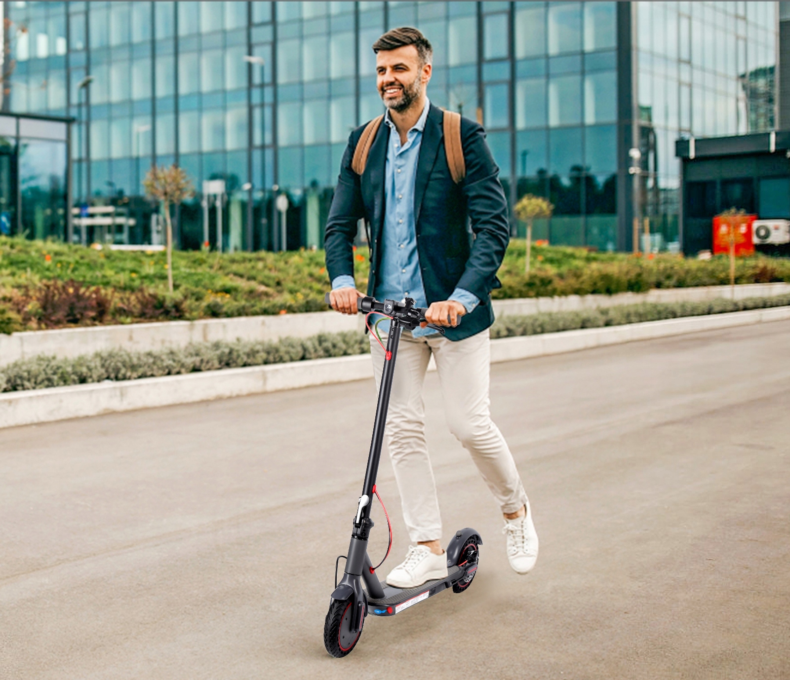 HULAJNOGA ELEKTRYCZNA IP54 LED 3 TRYBY 125KG 20 KM/H 6AH