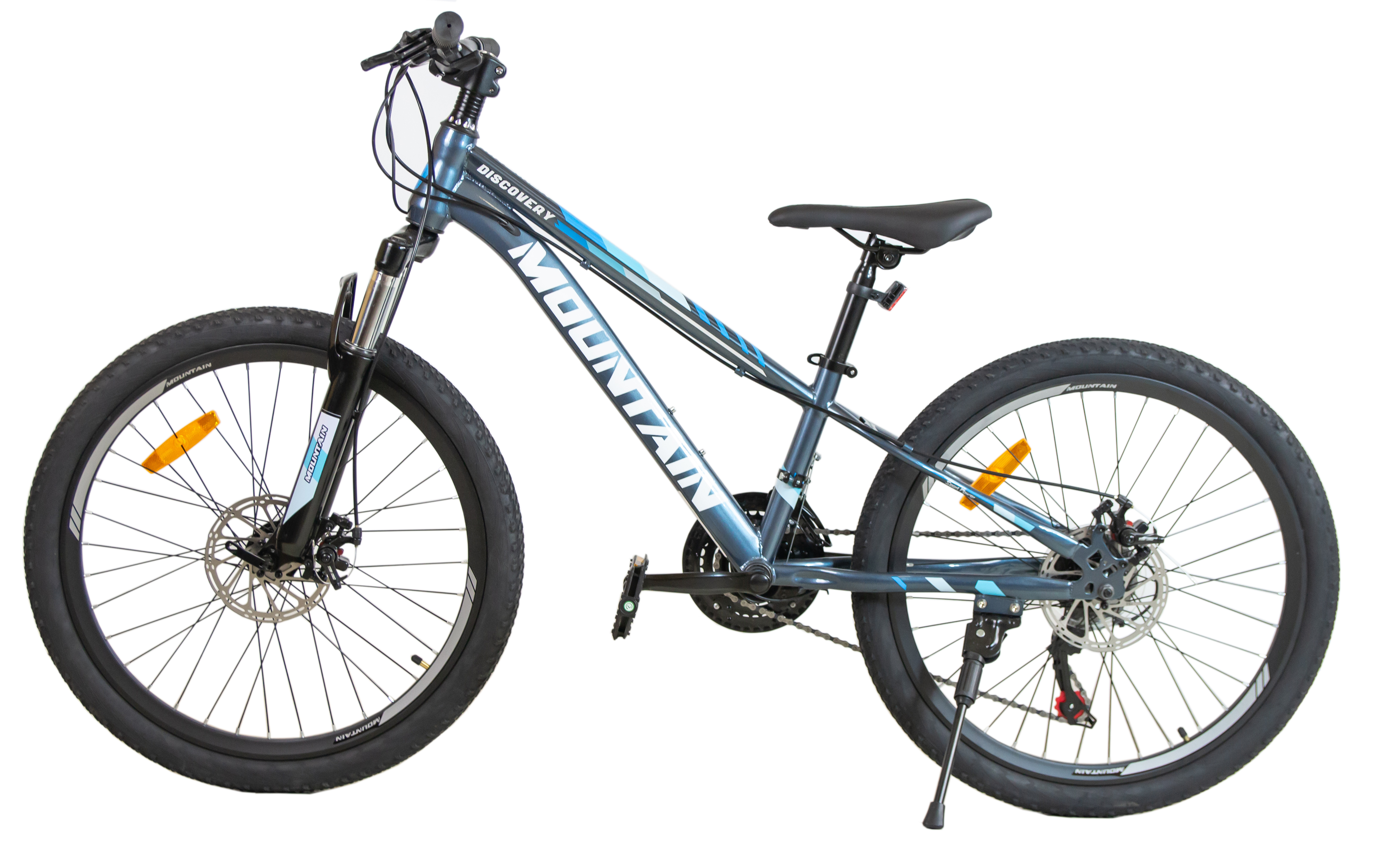 ROWER GÓRSKI MOUNTAIN MTB 24 CALI STALOWY  SZARY