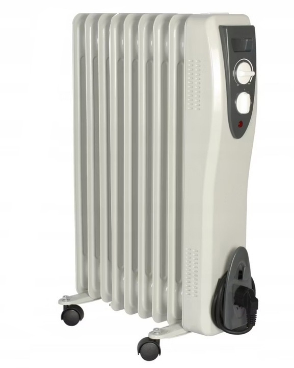 GRZEJNIK ELEKTRYCZNY OLEJOWY 2000W TERMOSTAT 9 ŻEBER OLEJAK DUŻA MOC