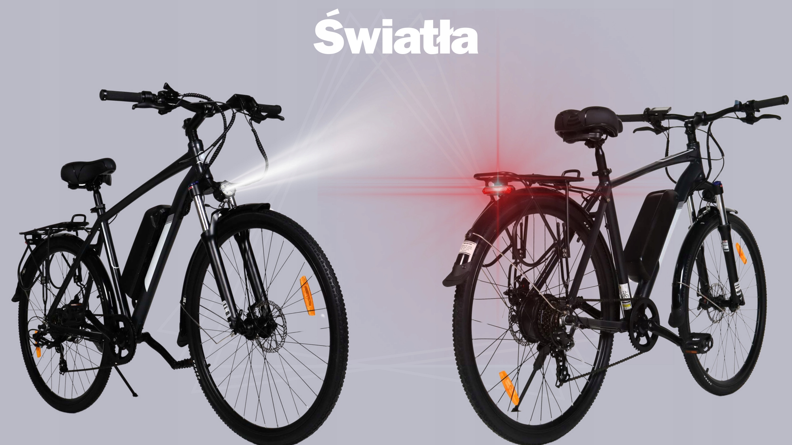 ROWER ELEKTRYCZNY FANTOM SZARY MĘSKI 28 TREKKINGOWY ZE WSPOMAGANIEM 60-70km SHIMANO