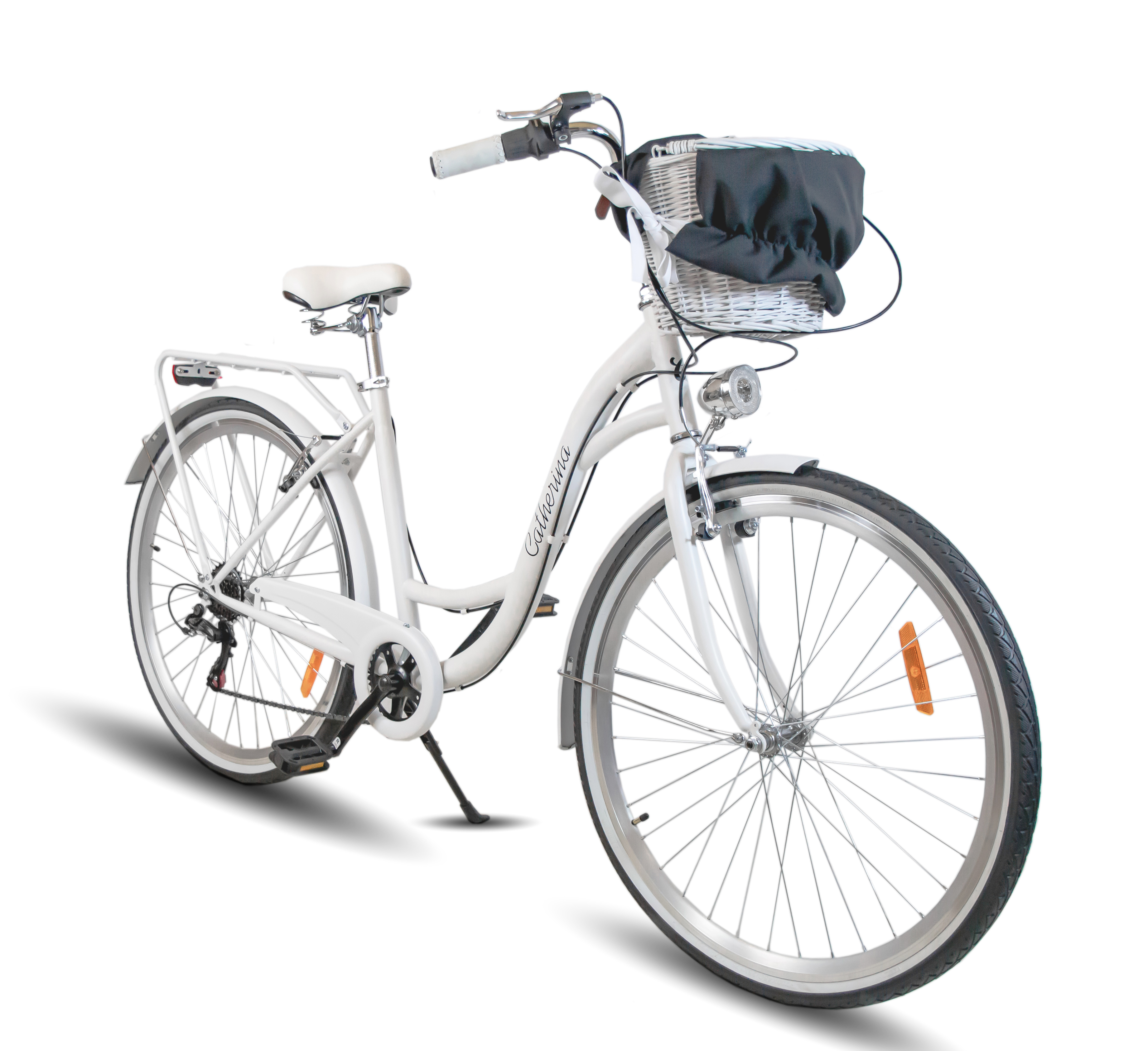 ROWER DAMSKI BIAŁY MIEJSKI CATHERINA  28 SHIMANO  DAMKA KOSZ + WKŁAD GRATIS
