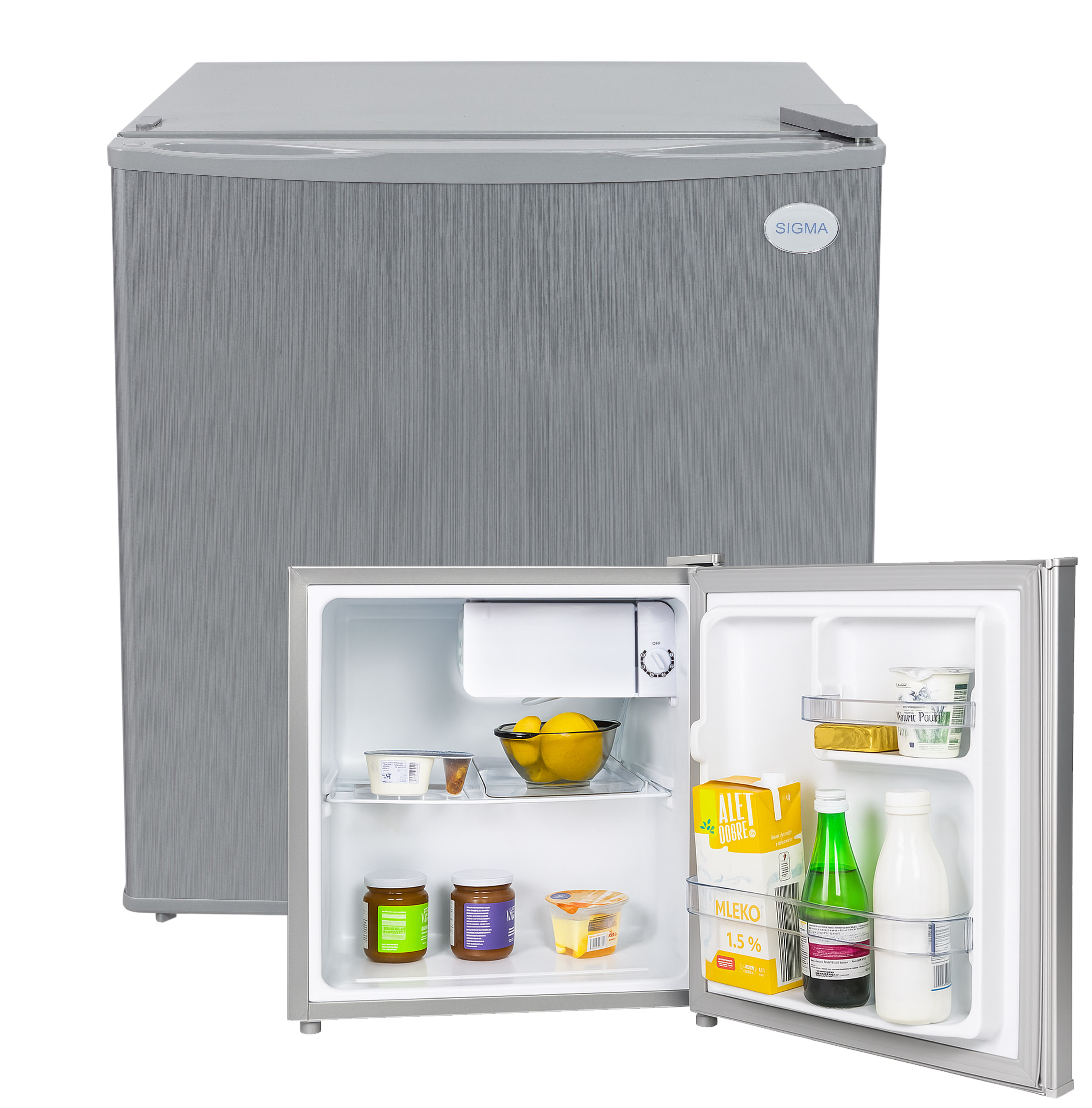 Lodówka Sigma BC-45 inox 50cm 43L