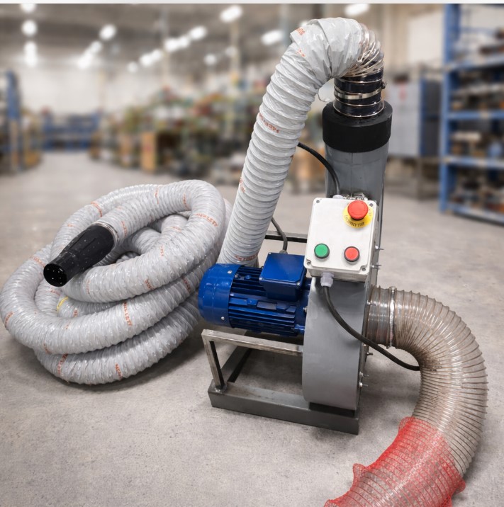 Wdmuchiwarka granulatu styropianu podajnik wdmuchiwanie izolacji 3kW 400V | wąż 9m |