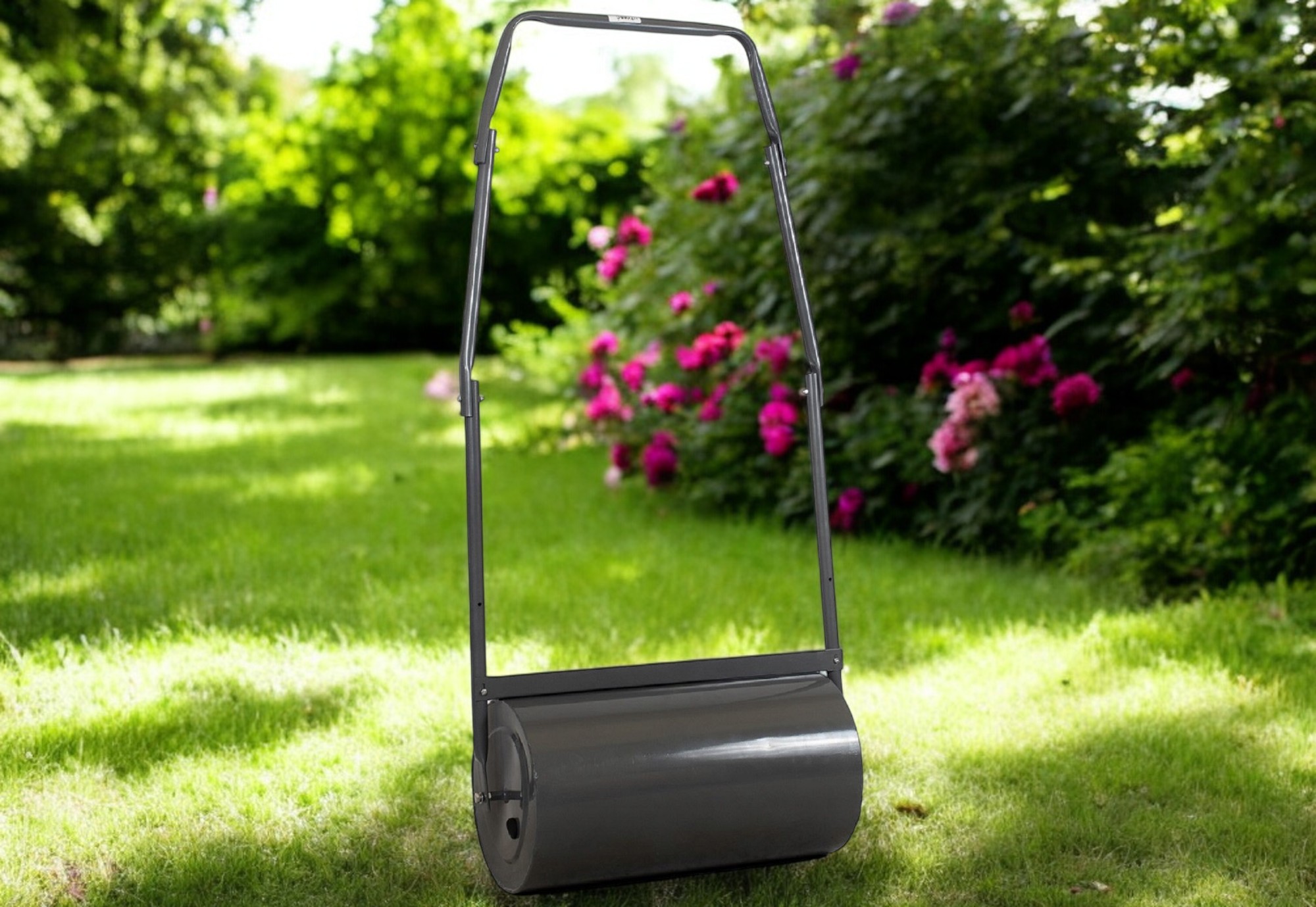 WALEC DO TRAWY TRAWNIKA ZIEMI OGRODOWY STALOWY METALOWY 80CM POJEMNOŚĆ 53L