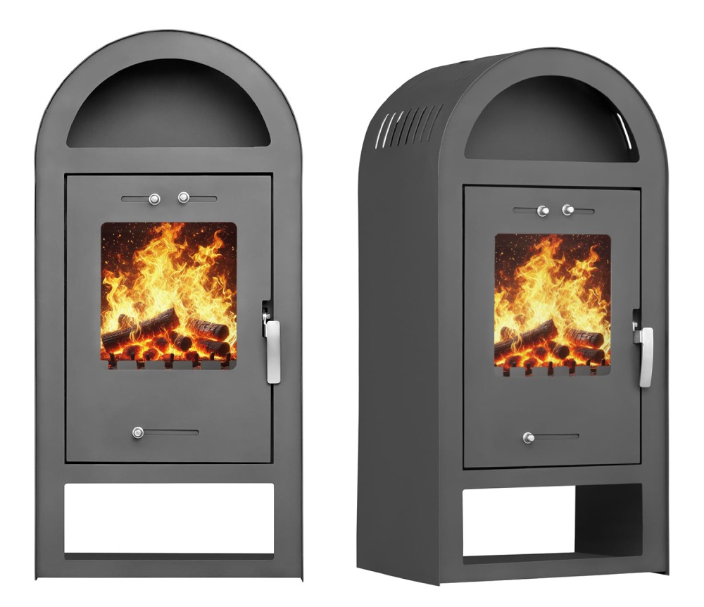 PIEC STALOWY HESTIA POLSKI PRODUKT ECO 7,5KW KOMINEK KOZA + AKCESORIA KOMINKOWE EKOPROJEKT