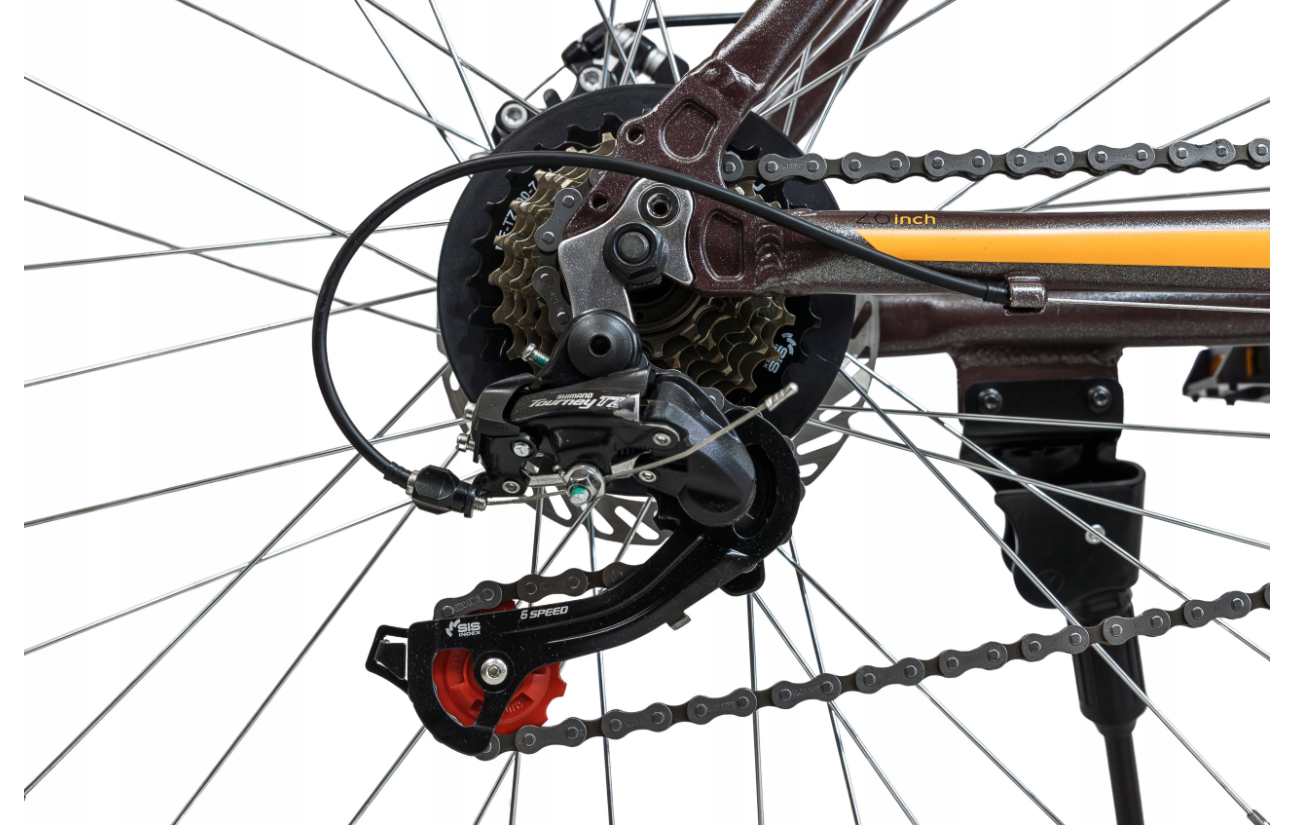 ROWER GÓRSKI MTB 26 CALI 21 BIEGÓW AMORTYZACJA HAMULCE TARCZOWE RAMA 18cali