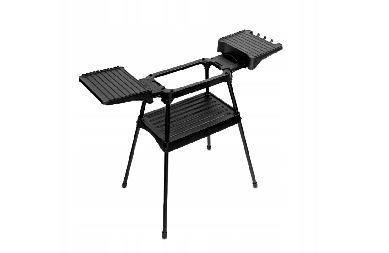 GRILL ELEKTRYCZNY 2W1 STOJĄCY STOŁOWY NA BLAT DUŻA MOC 2200W PŁYTA 50x25cm