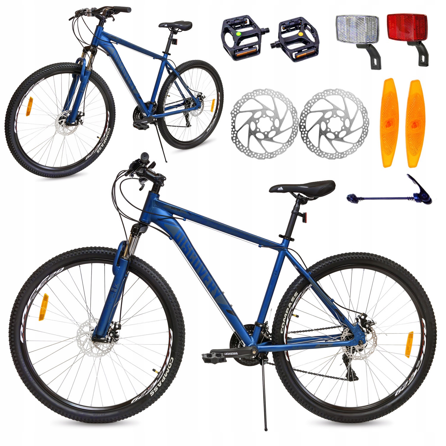 ROWER GÓRSKI MTB 29' BASTION 29 21B AMORTYZACJA HAMULCE TARCZOWE wzrost 165-190cm