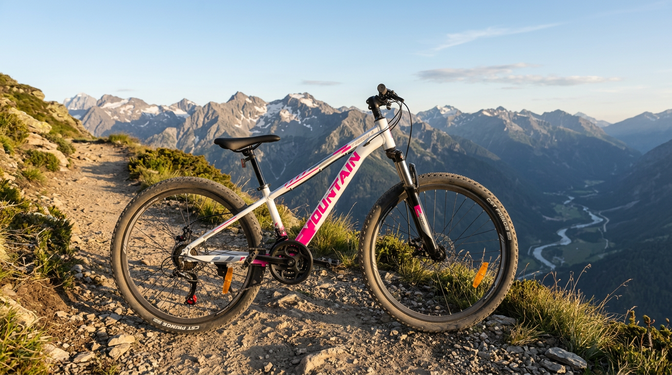 ROWER GÓRSKI  MOUNTAIN MTB 24 CALI NA KOMUNIĘ AMORTYZACJA HAMULCE TARCZOWE 130-145cm