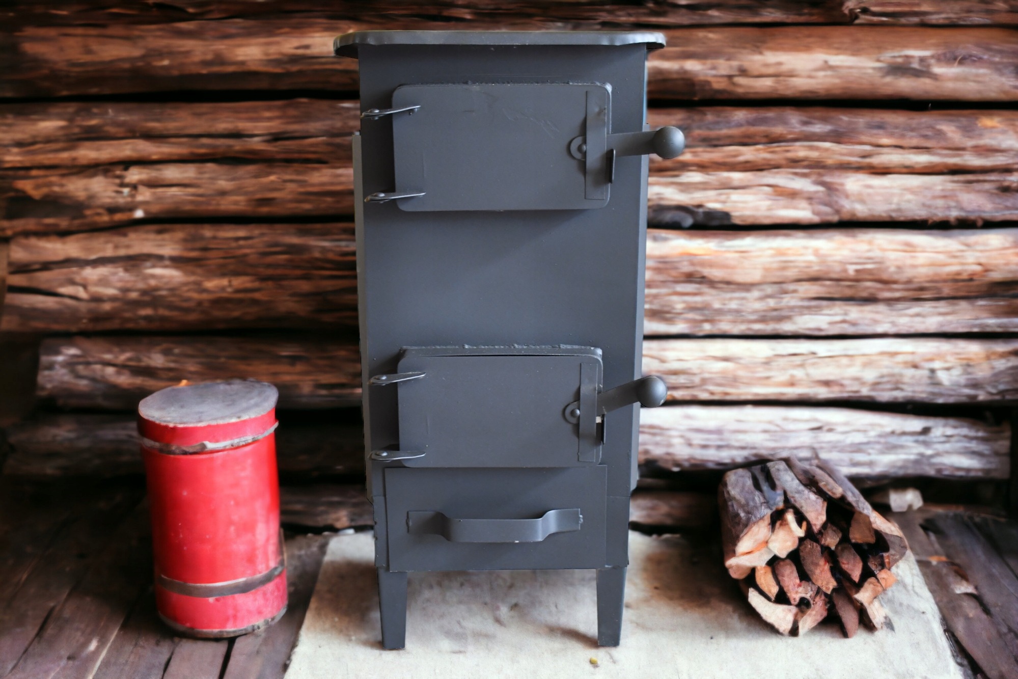 PIEC PIECYK SZAMOTOWY KOZA APOLLO ATEST + 2 X KOLANKO, RURA 1M