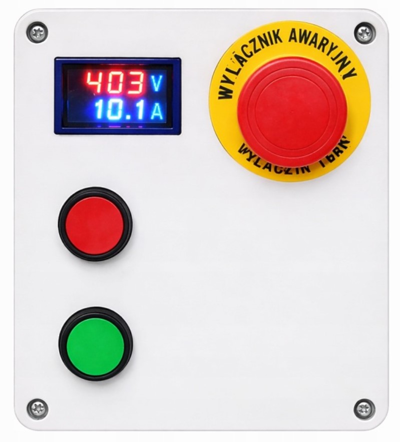 Wyłącznik do Silnika 3F 40A 400V z Amperomierzem | 5,5–18,5kW | Start/Stop