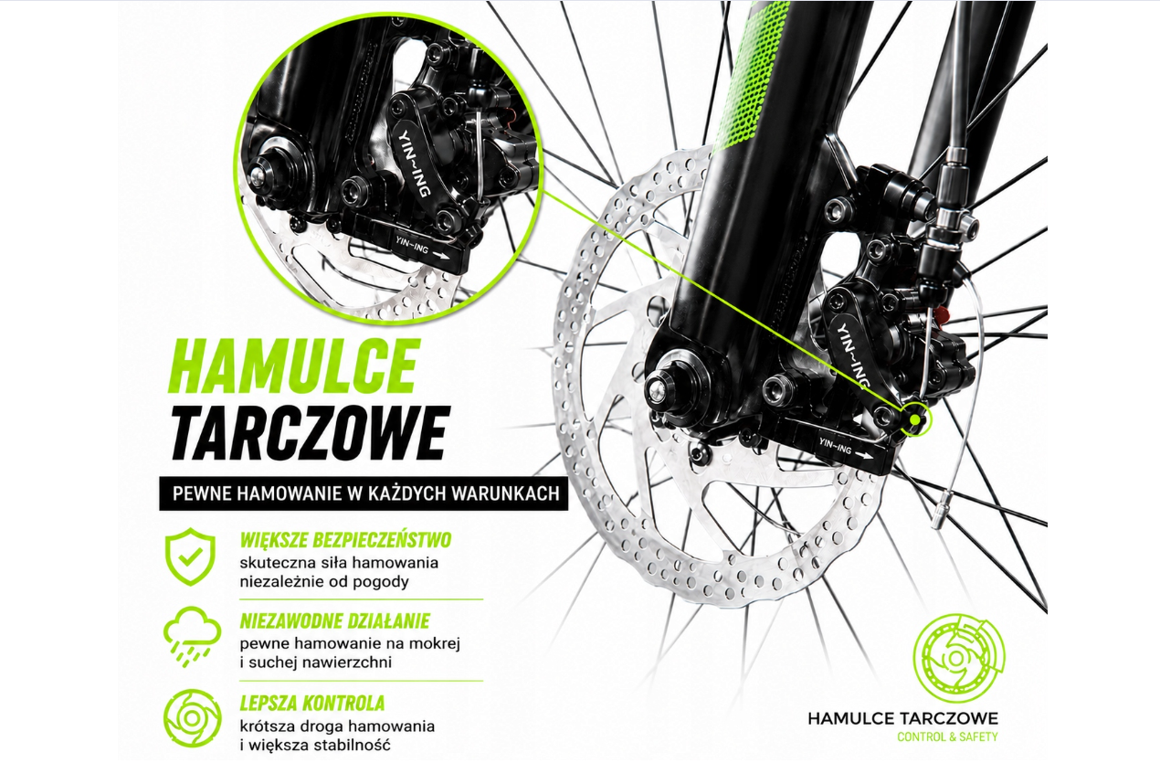 ROWER GÓRSKI MTB 24 CALI NA KOMUNIĘ AMORTYZACJA HAMULCE TARCZOWE 130-145cm
